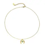 18K Gold Oval Bead Necklace 1 LIVKE’s gold oval bead necklace with intricate vintage texture, styled with a black evening gown for royal-inspired elegance.