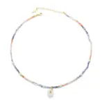 Woman in hanfu wearing LIVKE floral crystal necklace, blending traditional Chinese aesthetics with modern minimalist jewelry