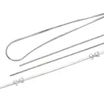 White Gold Plated Bow Necklace 4 Bride wearing LIVKE white gold bow necklace with off-shoulder wedding dress, showcasing elegant bridal jewelry under sunset light