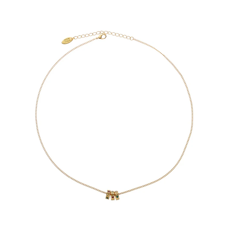 Red and green cubic zirconia tri-ring jewelry set with detachable ear cuffs, perfect for cyberpunk fashion and festival rave accessories