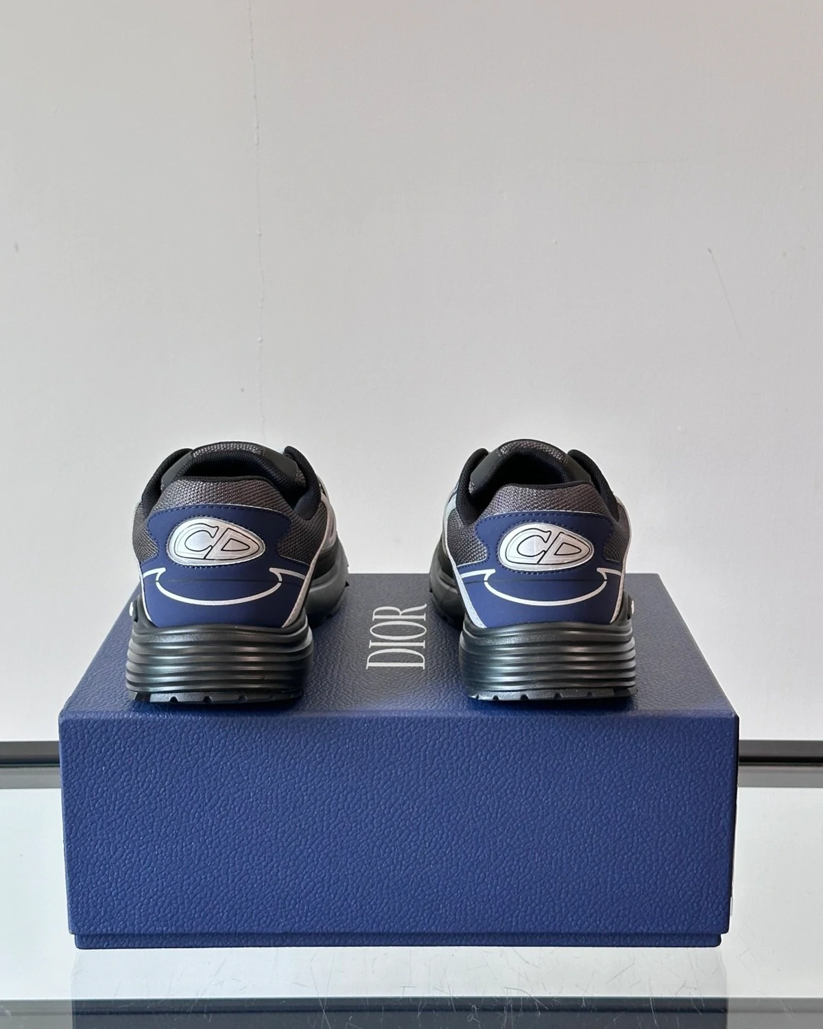 Kivne Dior B30 Mesh Blue Black Grey Trainer
