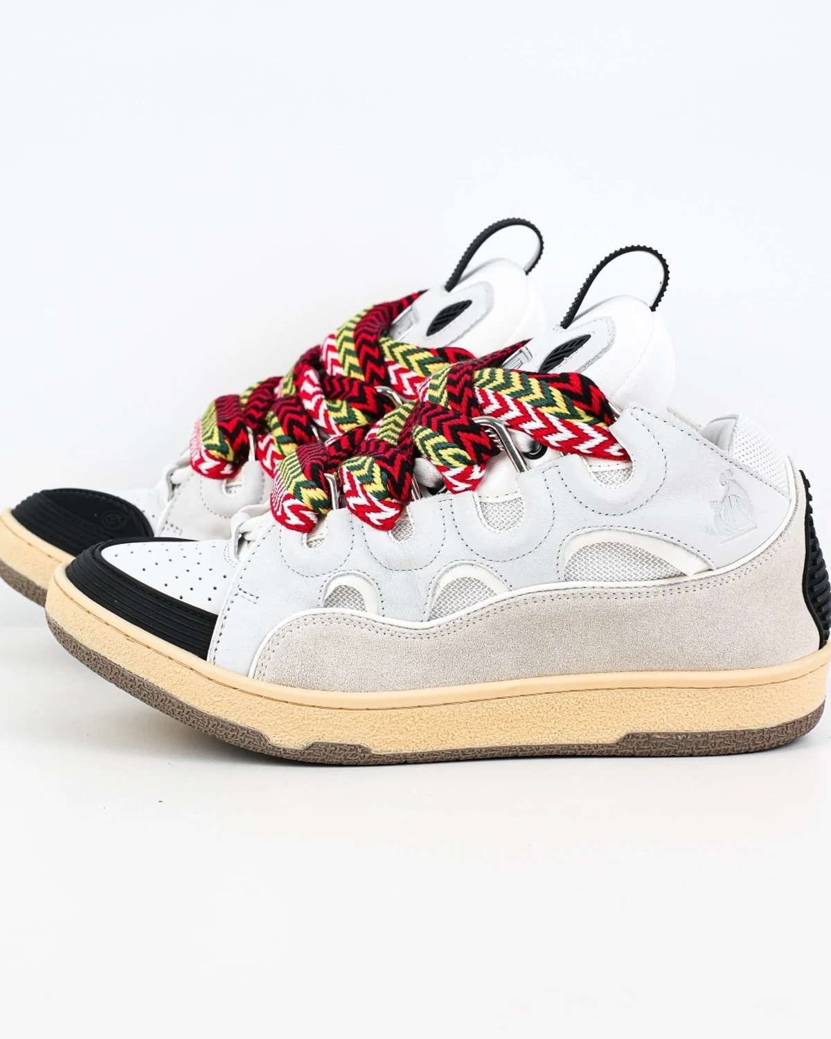 Kivne Lanvin Leather Curb Sneakers
