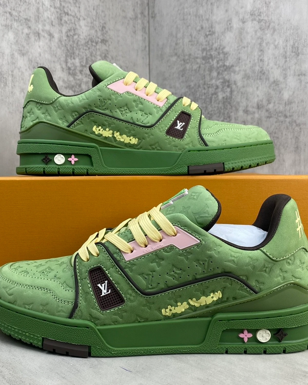 kivne Louis Vuitton x Tyler the Creator Trainer “Green” sneakers