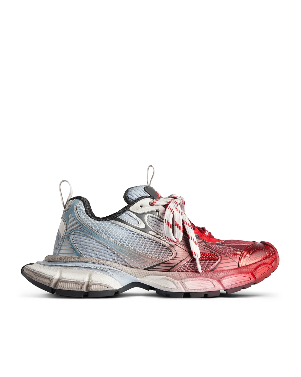 Kivne Balenciaga 3xl Toe Spray Sneaker in White/blue/grey/red