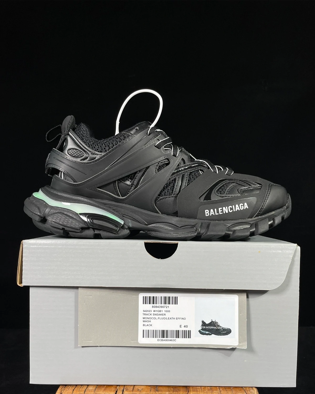 Rebce Balenciaga Track Black LED