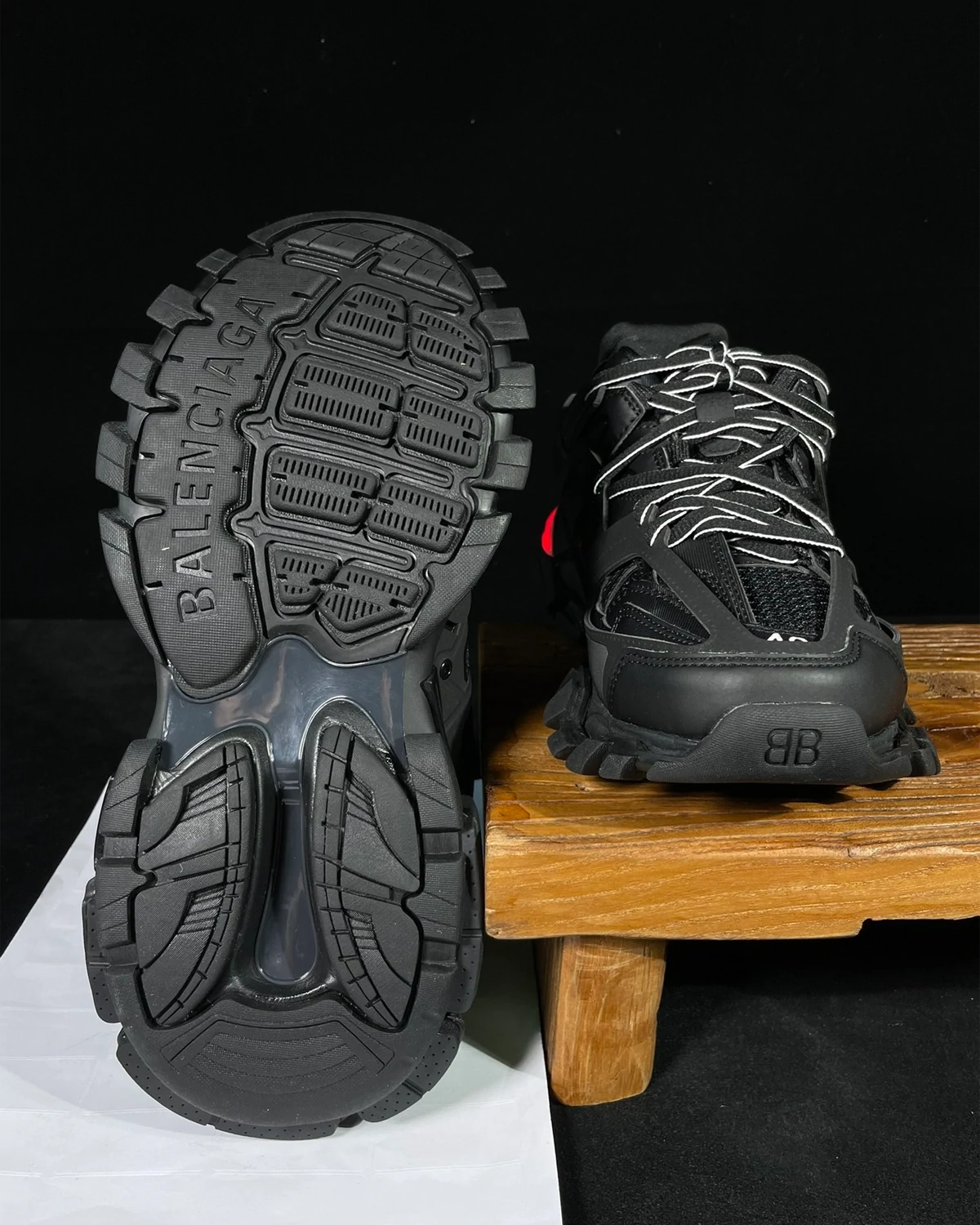 Rebce Balenciaga Track Black LED