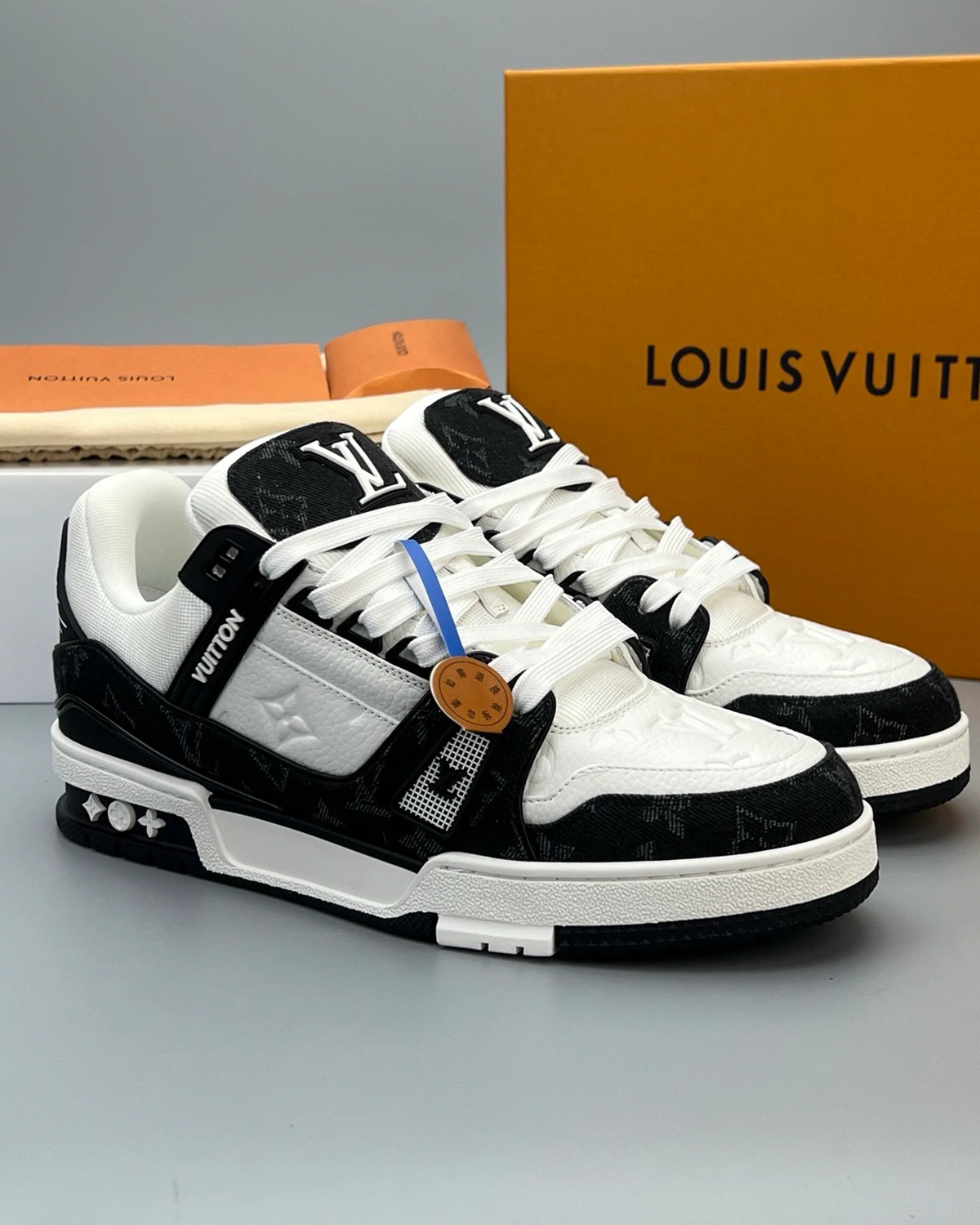 Kivne Louis Vuitton Trainer Sneaker “Black”