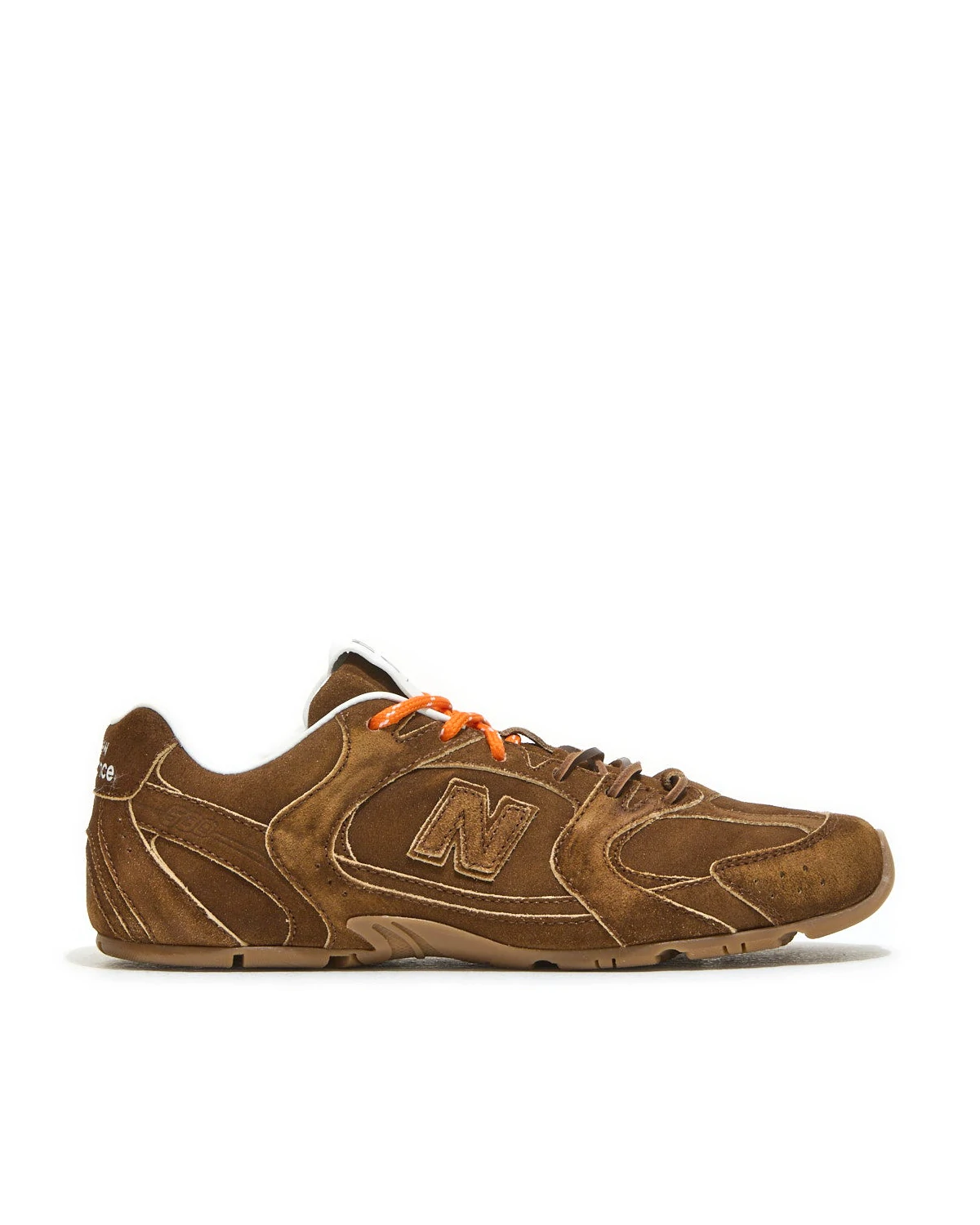 Kivne Miu Miu x New Balance 530 SL Suede Sneaker in Cinnamon